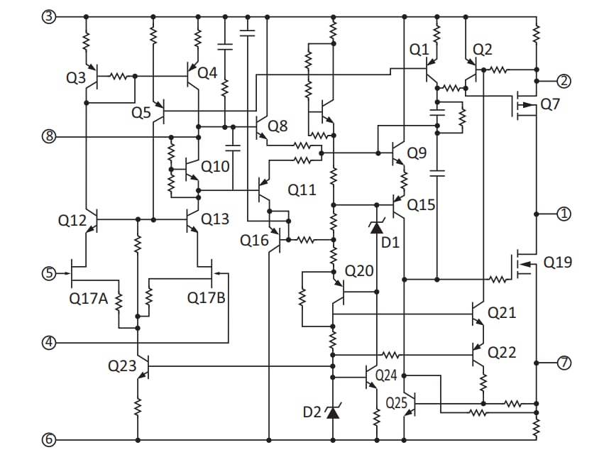 Schematic - Apex Microtechnology PA119 Video Power Operational Amplifiers